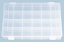 Sortimentskasten PP-Classic, 24 Fcher, transparent, 1 Stk.