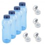 4x 1,0 Tritan Trinkflasche mit Trinkdeckel Flip Top Wasserflasche Flasche Sport Fahrrad BPA - frei