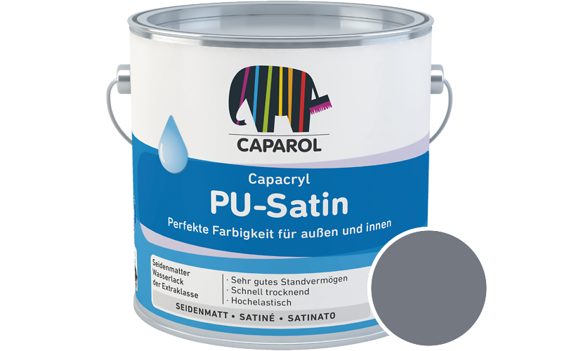 Caparol Capacryl PU-Satin 350ml Acryl-Lack / Getnt im Farbton Saphir 15