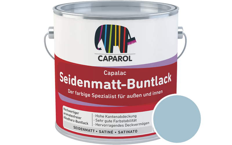 Caparol Capalac Seidenmatt-Buntlack 375ml Lack / Getnt im Farbton Iris 14