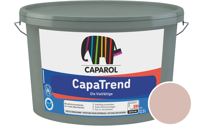 Caparol CapaTrend 5L Innenfarbe / Getnt im Farbton Cameo 80