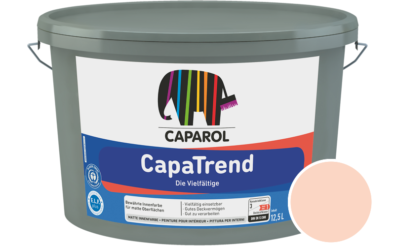 Caparol CapaTrend 5L Innenfarbe / Getnt im Farbton Perl 55