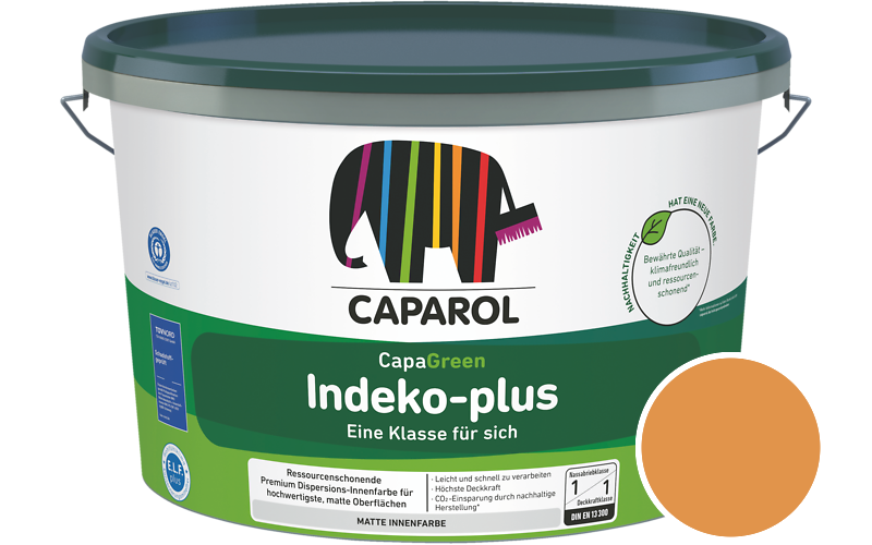 Caparol Indeko-plus 5L Innenfarbe / Getnt im Farbton Aprikose 12