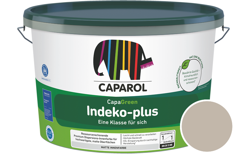 Caparol Indeko-plus 5L Innenfarbe / Getnt im Farbton Caramel 10