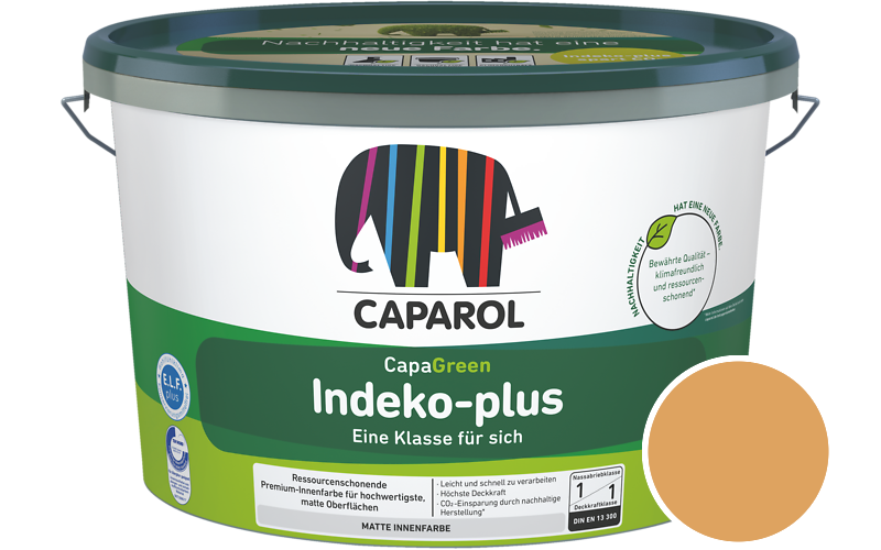 Caparol Indeko-plus 2,5L Innenfarbe / Getnt im Farbton Cognac 12