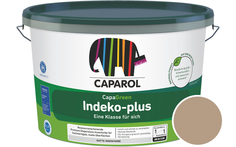 Caparol Indeko-plus 5L Innenfarbe / Getnt im Farbton Nutria 13
