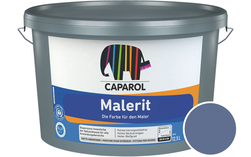 Caparol Malerit 5L Innenfarbe / Getnt im Farbton Cosmos 0