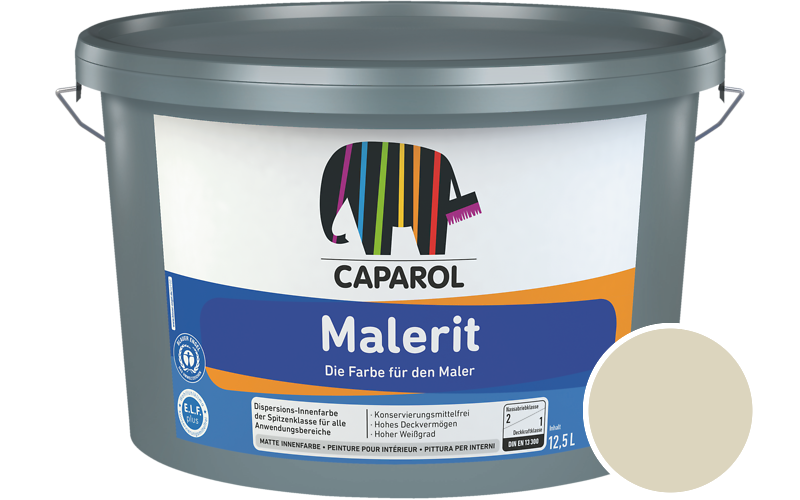 Caparol Malerit 2,5L Innenfarbe / Getnt im Farbton Melisse 45