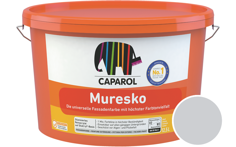Caparol Muresko 12,5L Fassadenfarbe / Getnt im Farbton Saphir 30