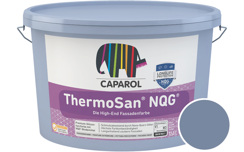 Caparol ThermoSan NQG 12,5L Fassadenfarbe / Getnt im Farbton Saphir 75
