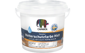 Caparol Capadur Wetterschutzfarbe Matt 0,75 Liter | Grafit+tabak 8/1