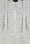 Modische Strickjacke Kapuze Langarm Rei�verschluss