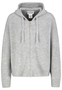 Modische Strickjacke Kapuze Langarm Rei�verschluss