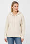EIGHT 2 NINE Modische Strickjacke Kapuze Langarm Rei�verschluss