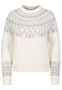 Strickpullover mit Rundhalsausschnitt und Norwegermuster
