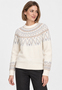 Strickpullover mit Rundhalsausschnitt und Norwegermuster