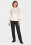 Strickpullover mit Rundhalsausschnitt und Norwegermuster