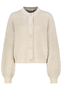 Elegante Strickjacke Knopfleiste Rundhalsausschnitt