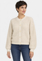 Elegante Strickjacke Knopfleiste Rundhalsausschnitt