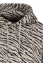 Kapuzenpullover Animalprint Langarm Elastischer Bund
