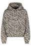 Kapuzenpullover Animalprint Langarm Elastischer Bund
