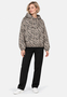 Kapuzenpullover Animalprint Langarm Elastischer Bund