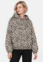 Kapuzenpullover Animalprint Langarm Elastischer Bund