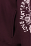Kapuzenpullover Langarm Blumenprint Rippb�ndchen Casual