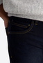 Klassische Jeans Regular Fit Unifarben Rei�verschluss