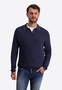 Eleganter Strickpullover Langarm Unifarben Polokragen