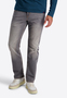 Timezone Jeans Used-Waschung Regular Fit Unifarben Rei�verschluss