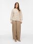 VILA Modische Strickjacke Rundhals Knopfleiste Ballon�rmel