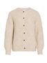 VILA Modische Strickjacke Rundhals Knopfleiste Ballon�rmel