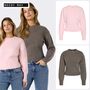 Klassischer Pullover Rundhalsausschnitt Rippenb�ndchen