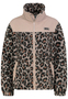 Teddyjacke Alloverprint Stehkragen Seitliche Leistentaschen