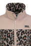 Teddyjacke Alloverprint Stehkragen Seitliche Leistentaschen