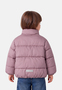 Pufferjacke Stehkragen Frontrei�verschlus Schlitztaschen
