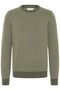 Modischer Strickpullover Langarm Gepunktet Rippb�ndchen