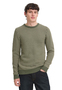 Modischer Strickpullover Langarm Gepunktet Rippb�ndchen