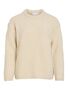 Klassischer Strickpullover Rundhalsausschnitt Einfarbig