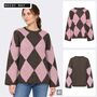 Kuschliger Strickpullover Rautenmuster Relaxed Fit