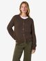Elegante Strickjacke Rundhalsausschnitt Knopfleiste 
