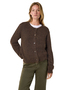 Elegante Strickjacke Rundhalsausschnitt Knopfleiste 