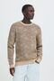 Modischer Strickpullover Langarm Rundhalsausschnitt