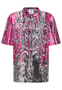 Kurzarm T-Shirt Rundhalsausschnitt Ornamentprint Modisch