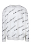Bequemes Sweatshirt Alloverlogoprint Rippb�ndchen Rundhals
