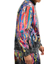 Sweatshirt Alloverprint Gerippter Kragen Lange �rmel