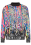 Sweatshirt Alloverprint Gerippter Kragen Lange �rmel