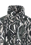 Teddyjacke Oversize Stehkragen Grafisches Allovermuster