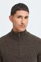 Eleganter Strickpullover Stehkragen Rei�verschluss